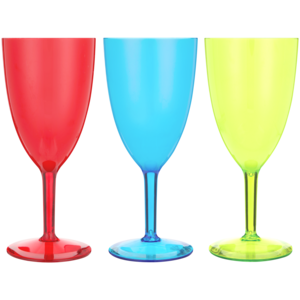 2 Tone Lime Goblet 350ml (Colour May Vary)