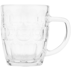 Traditional Glass Beer Mug Single