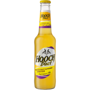 Hooch Passion Fruit Flavoured Spirit Cooler Bottle 275ml