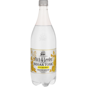 Fitch & Leedes Sugar Free Sparkling Indian Tonic Drink Bottle 1L