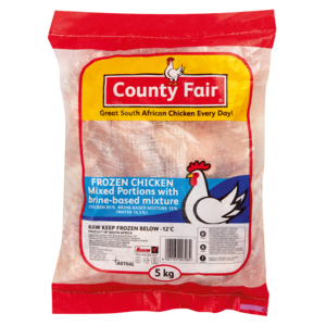 County Fair Frozen Chicken Mixed Portions With Brine Based Mixture 5kg