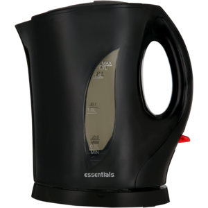 Essentials Black Cordless Kettle 1.7L