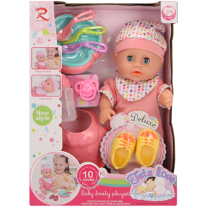 Rong Long Tutu Love Deluxe Speaking Baby Doll Play Set 10 Piece