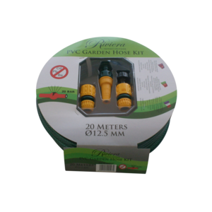 Riviera Green Garden Hose & Fittings Set 4 Piece