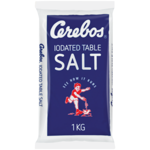 Cerebos Iodated Table Salt Pack 1kg