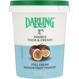 Darling Passion Fruit Flavoured Full Cream Yoghurt 500g