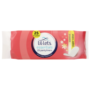 Lil-Lets Smartfit Scented Thin Pantyliners 25 Pack