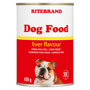 Ritebrand Liver Flavoured Dog Food Can 420g