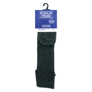 Scholar Pride Boys Grey Polyviscose Socks Extra Large