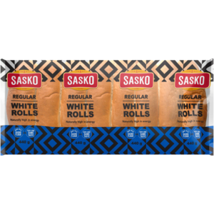 SASKO Regular White Rolls 8 Pack
