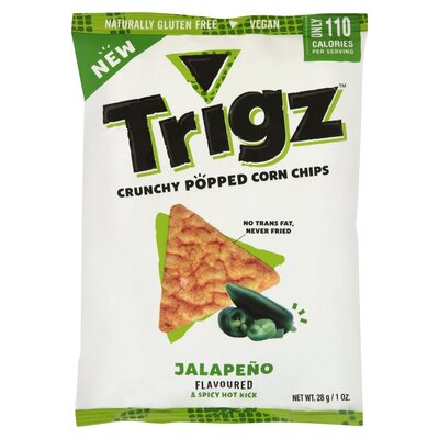 Trigz Jalapeno Flavoured Corn Chips 28g
