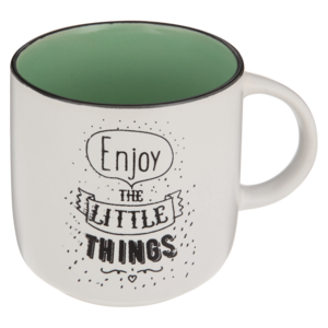 Enjoy Slogan Coffee Mug