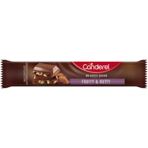 Canderel 0% Added Sugar Fruity & Nutty Chocolate Bar 27g