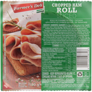 Farmer's Deli Sliced Chopped Ham Roll 180g