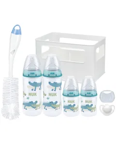 Nuk Temperature Control 4 Bottle And Crate Starter Pack 0-6m - Boy