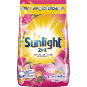 Sunlight 2-In-1 Tropical Sensations Hand Washing Powder 600g