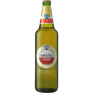 Amstel Lager Beer Bottle 660ml