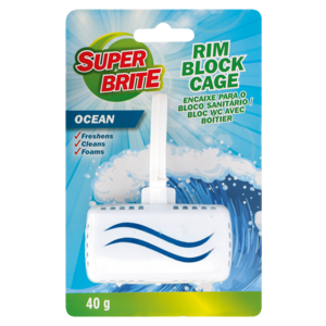 Super Brite Ocean Breeze Scented Rim Block Cage 40g