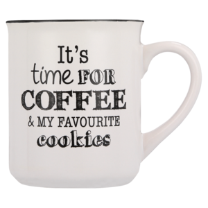 Enamel Slogan Coffee Mug