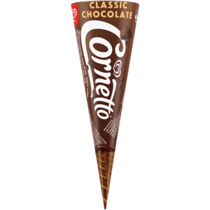 Ola Cornetto Classic Chocolate Flavoured Ice Cream Cone 120/110mlml