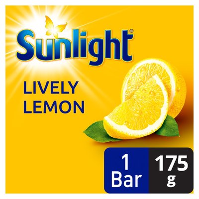 Sunlight Lively Lemon Cleansing Face & Body Bar Soap 175g