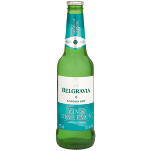 Belgravia Special Edition Gin & Dry Lemon Bottle 275ml