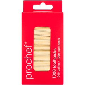 Prochef Bamboo Toothpicks 1000 Pack