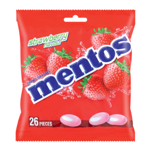 Mento Strawberry Flavoured Sweets 26 Pack
