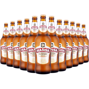 Hansa Pilsener Beer Bottles 12 x 750ml