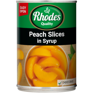 Rhodes Quality Peach Slices In Syrup 410g