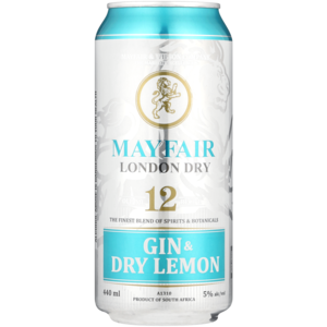 Mayfair Gin And Dry Lemon Can 440ml