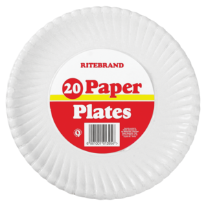 Ritebrand Paper Plates 20 Pack