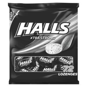 HALLS Xtra Strong Lozenges 72 Pack