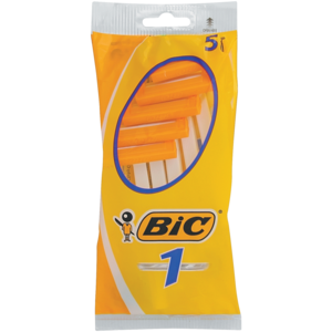 BIC 1 Men's Disposable Razors Pouch 5 Pack