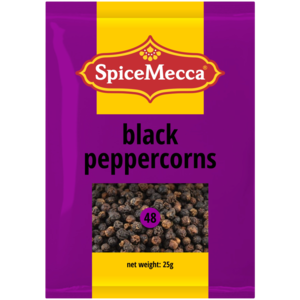 Spice Mecca Black Peppercorns 25g
