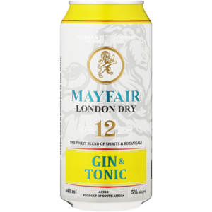 Mayfair Gin Dry Gin And Tonic Can 440ml