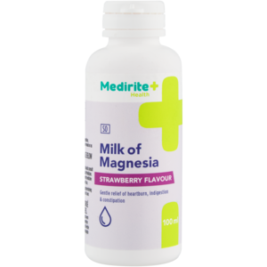 Medirite Pharmacy Strawberry Flavoured Anti Acid Magnesium Milk 100ml