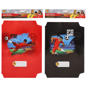 Supa Strikas A4 Book Jackets 5 Piece (Design May Vary)