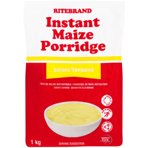 Ritebrand Banana Flavoured Instant Maize Porridge 1kg