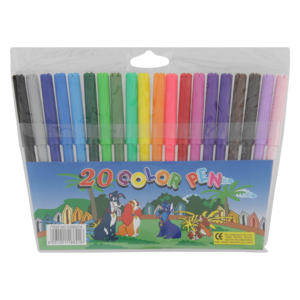 Fibre Colour Pen Set 20 Piece
