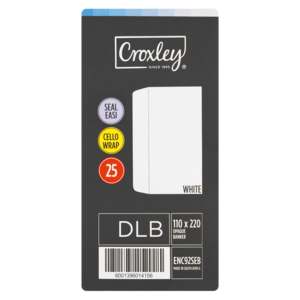 Croxley White Easy Seal Cello Wrap Envelopes 25 Pack