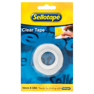 Sellotape Clear Sticky Tape 18mm x 33mm
