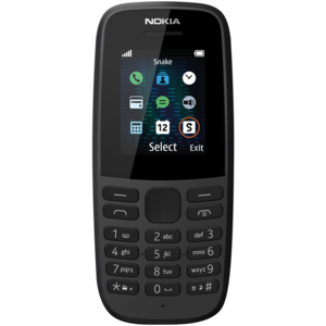 Nokia 105 Black Dual SIM Cellphone 4MB (MTN)