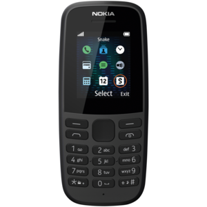 Nokia 105 Black 4G Dual SIM Mobile Cellphone 4MB (Vodacom)