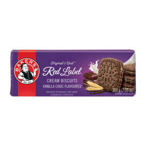 Bakers Red Label Vanilla Chocolate Flavoured Cream Biscuits 200g
