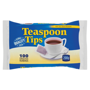 Teaspoon Tips Teabags 100 Pack