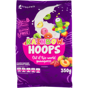 Froozels Rainbow Hoops Breakfast Cereal 350g