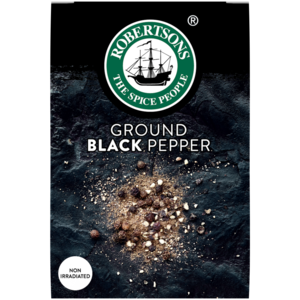 Robertsons Ground Black Pepper Seasoning Refill 50g