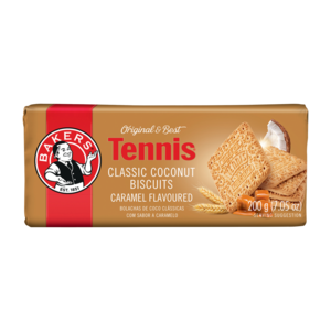 Bakers Tennis Caramel Flavoured Classic Coconut Biscuits 200g