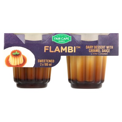 Fair Cape Creme Caramel Flambi Dessert 2 x 100g